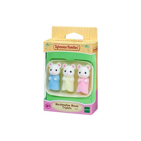 Sylvanian Families Trigêmeos Ratos Marshmallow  Epoch 5337