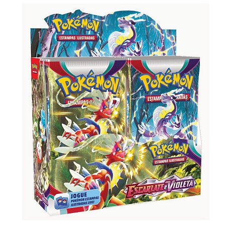 Box Booster Pokémon Copag Escarlate e Violeta 36 Pacotes - Pequenos  Travessos