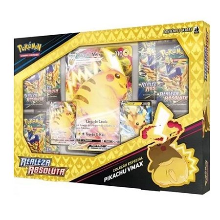 Pokémon Box Pikachu Vmax Copag Realeza Absoluta