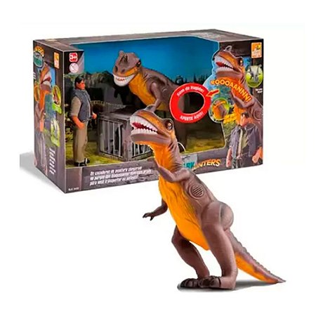 Dinossauro Dinopark Hunters T-Rex Bee Toys Predador - Pequenos Travessos
