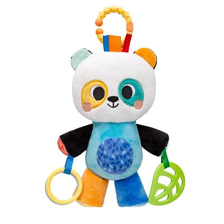 Pelúcia De Atividades Urso Panda Buba Treme-Treme