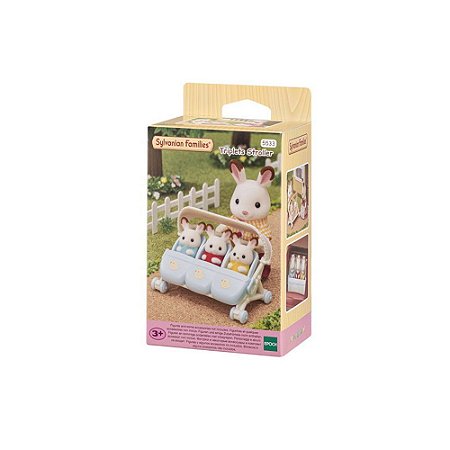 Sylvanian Families Epoch Carrinho Para Trigêmeos 5533