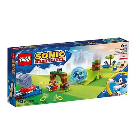Lego Desafio da Esfera de Velocidade do Sonic 292 Peças 76990