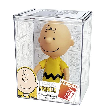 Boneco Charlie Brown Fandobox Lider 9cm Colecionável