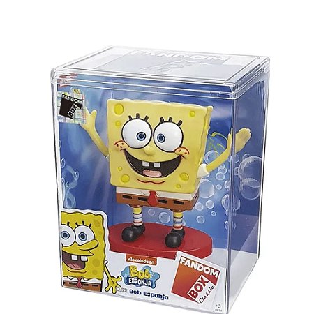 Boneco Bob Esponja Fandobox Lider 9cm Colecionável