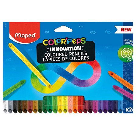 Lápis De Cor Infinity Maped Colorpeps 24 Cores