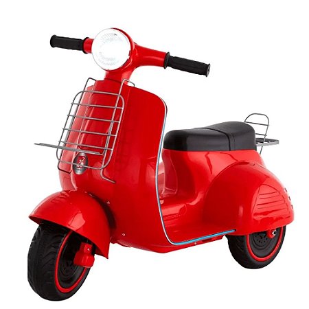 Lambreta Infantil Elétrica 6V Bandeirante Vermelho