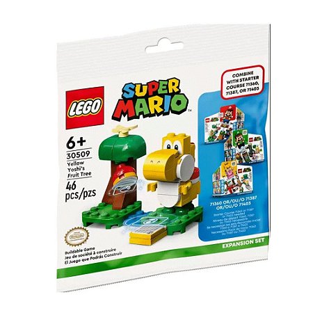 Lego Super Mario Árvore Da Fruta Do Yoshi Amarelo 46 Peças 30509
