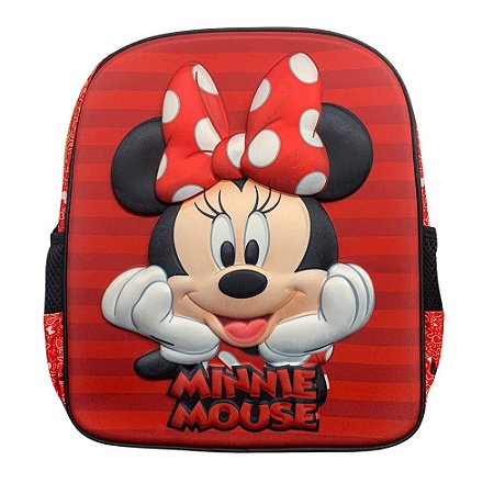 Mochila De Costas Xeryus Minnie Mouse Vermelho 3D