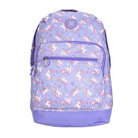 Mochila de Costas Xeryus Roxo Unicórnio