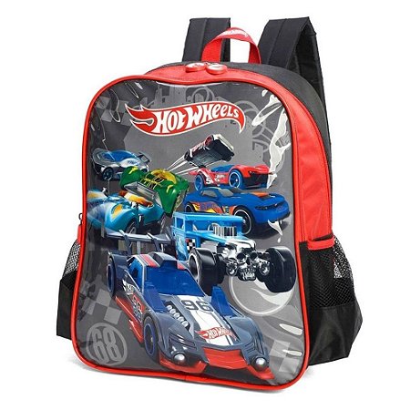 Mochila Hot Wheels Luxcel Vermelho