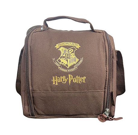 Lancheira Térmica Harry Potter Luxcel Marrom