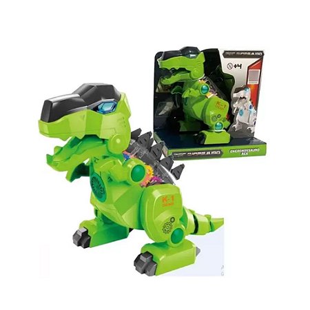 Dino Mecanossauro Com Som Toyng Verde