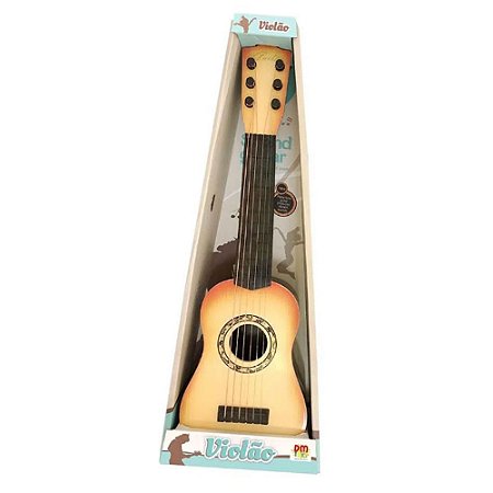 Mini Violão Infantil 6 Cordas Dm Toys 48cm