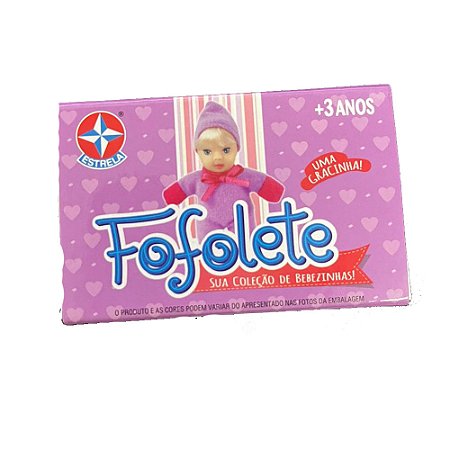 Boneca Fofolete Estrela Lilás