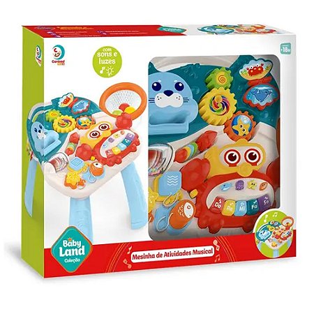 Mesinha De Atividade Com Luz e Som Babyland Cardoso Toys