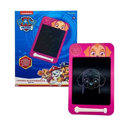 Lousa Eletrônica Patrulha Canina Skye 24cm Candide