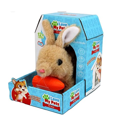 Pelúcia I Love My Pets Coelho Multikids
