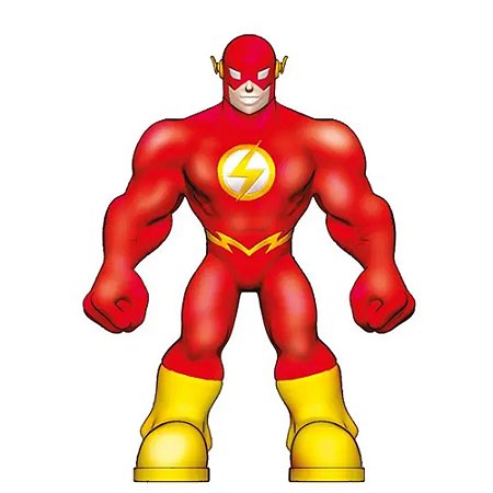Boneco Flash MonsterFlex Estica Multikids