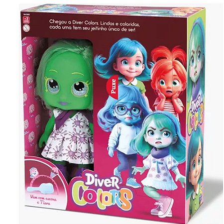 Boneca Diver Colors Verde Diver Toys