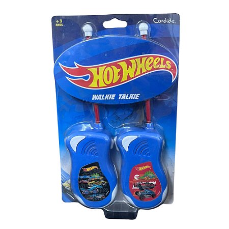 Walkie Talkie Infantil Hot Wheels Candide Azul e Branco