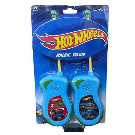 Walkie Talkie Infantil Hot Wheels Candide Azul e Verde