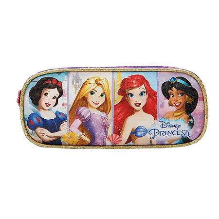 Estojo Triplo Escolar Princesas Xeryus 13165