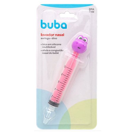 Seringa Para Lavagem Nasal Buba Dino Roxo