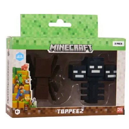 Minecraft Pack 2 Mini Figuras Aranha e Whiter Multikids