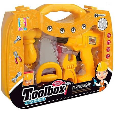 Maleta Kit Ferramentas Workshop Jr Multikids