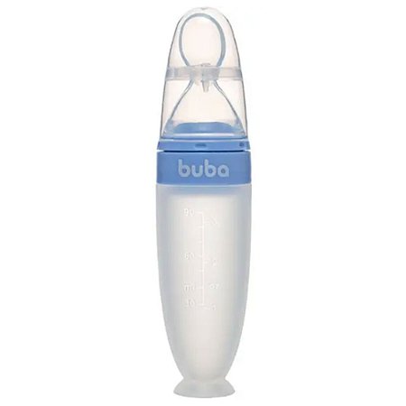 Colher Dosadora De Leite Com Ventosa Buba Azul