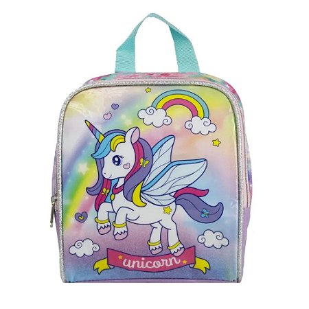Lancheira Térmica Infantil Unicórnio Seanite