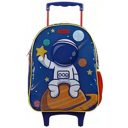 Mochila De Rodinha Astronauta Azul Xeryus 12290