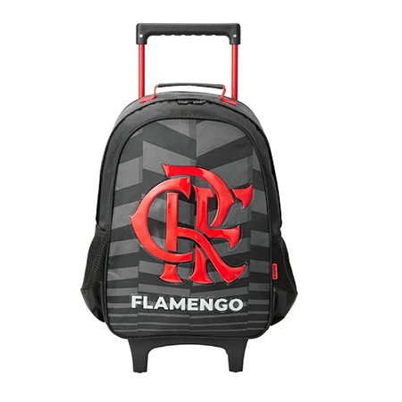 Mochila Com Rodinhas Flamengo Preta Xeryus 13550