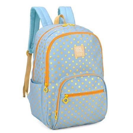 Mochila De Costas Bolinha Azul Up4you Luxcel