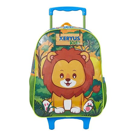 Mochila Com Rodinhas Grande Infantil Xeryus Leão