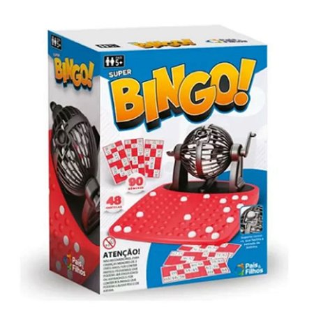 Jogo Super Bingo Brinquedo Pais e Filhos