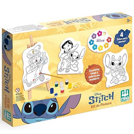 Nig Brinquedos Kit de Pintura Infantil Disney Stitch