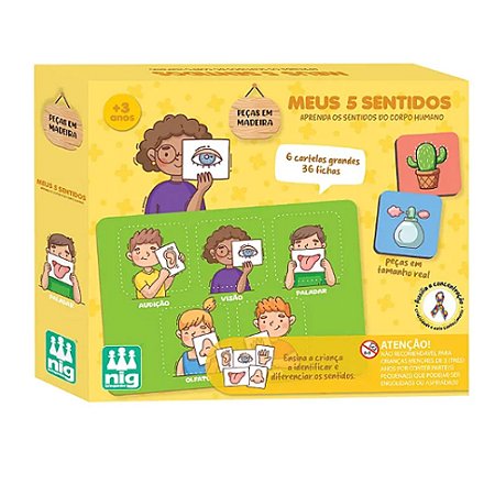 Meus 5 Sentidos Peças De Madeira Auxilia A Concetração Nig