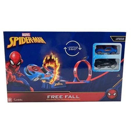 Pista De Carrinho Queda Livre Homem Aranha Candide