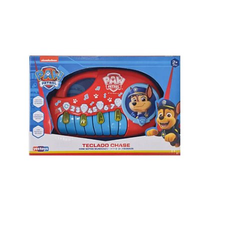 Teclado Chase Com Notas Musicais E Sons De Animais Patrulha Canina Yestoys
