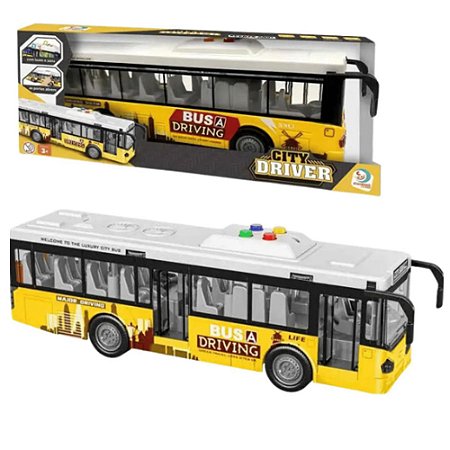 Travel Driver Bus Amarelo Com Sons E Luz Cardoso Toys