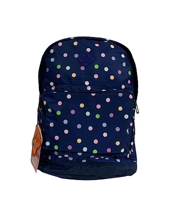 Mochila De Costas Azul Bolinhas Xeryus 12160