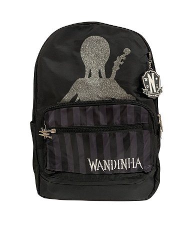 Mochila De Costas Wandinha Brilho Luxcel
