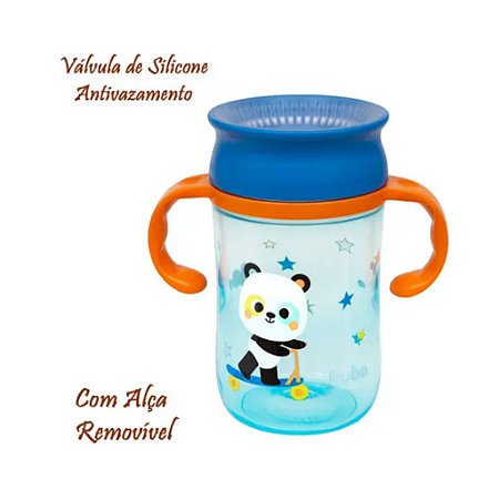 Copo Treinamento 360 Graus Buba Azul 300ml