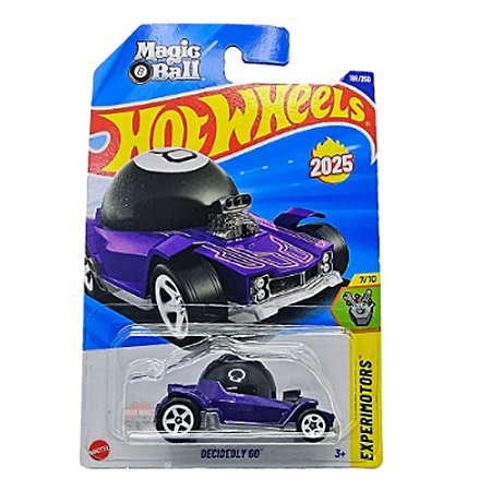 Carrinho HotWheels Experimotors Decidedly Go Magic Ball Roxo
