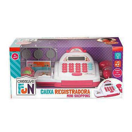 Caixa Registradora Mini Shopping Rosa Multikids