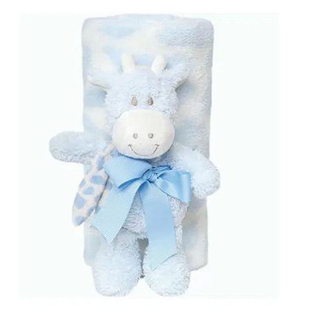 Mantinha Girafa Azul Menino Buba
