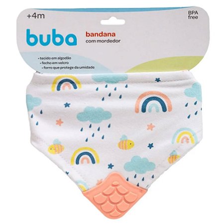 Bandana Com Mordedor Algodão Arco - Íris Buba