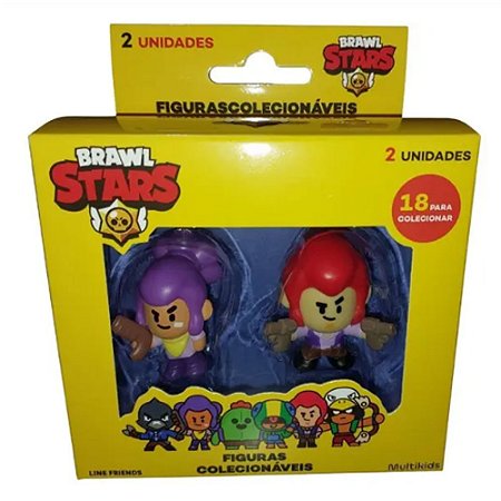 Figuras Colecionáveis Brawl Stars Colt e Shelly